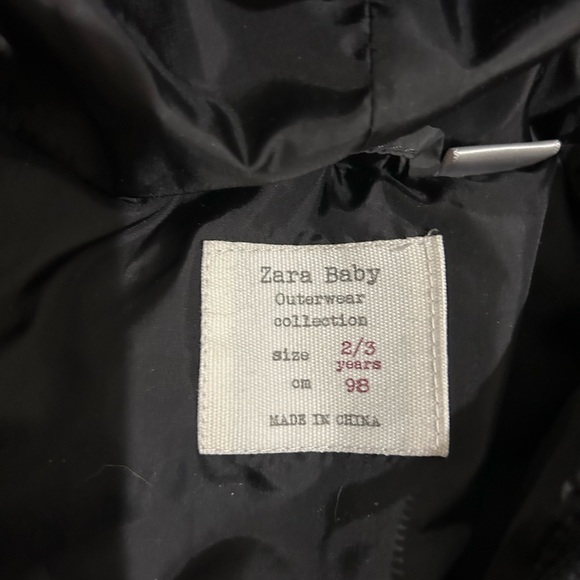 Zara Baby Toddler Dinosaur Puffer Jacket Coat Zip Up 2/3 - Picture 7 of 8